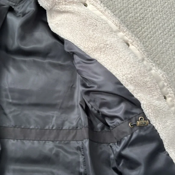 Ralph Lauren Black Women's Puffer Jacket Faux Fur Hood Sz S Small $340 - Picture 7 of 8